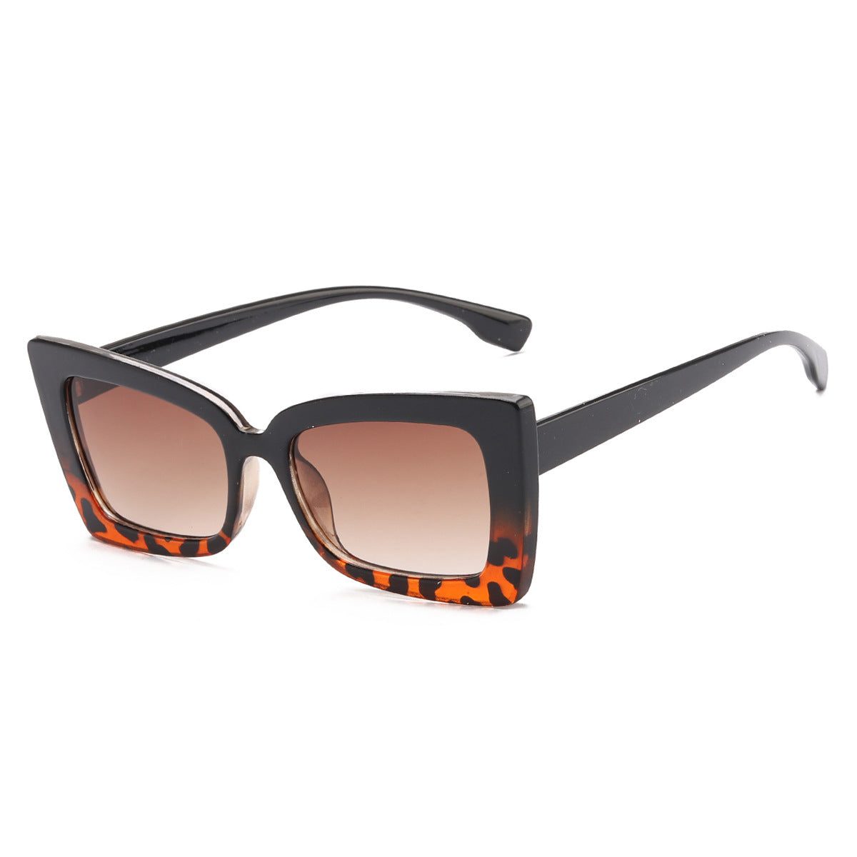 Damen modische Sonnenbrille mit breitem Rahmen und markantem Design Brehn