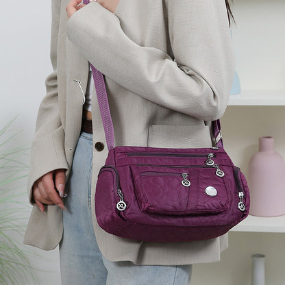 WoQuilted Crossbody Messenger Bag
