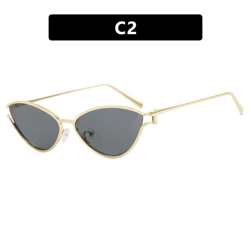 Damen Cat-Eye Sonnenbrille im eleganten Goldrahmen Brehn