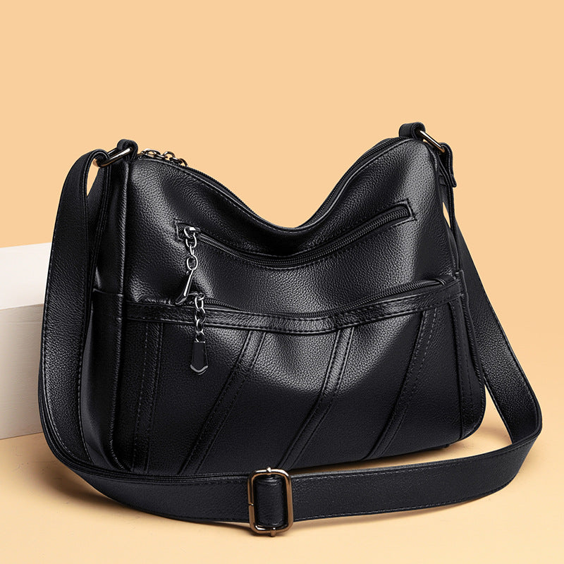 Elegante Schultertasche mit Reißverschlussdetails Brehn