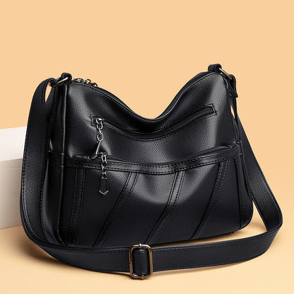 Elegante Schultertasche mit Reißverschlussdetails Brehn
