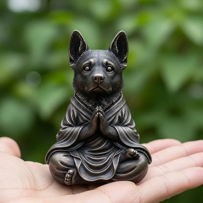 Dekorative meditierende Hundefigur Brehn