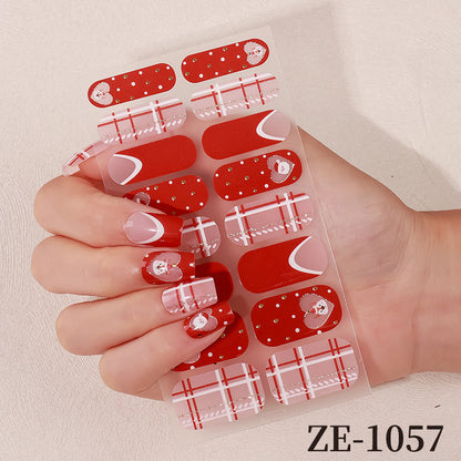 Blumen Design Nagelkunst Wraps