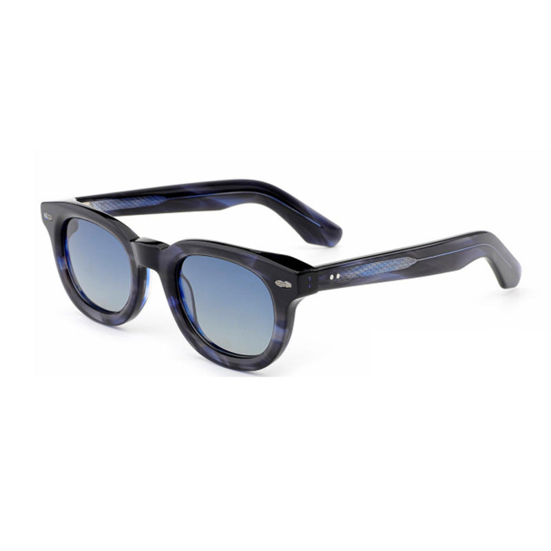 Damen retro-inspirierte Sonnenbrille mit breitem Schildpatt-Rahmen und harmonischen Gläsern Brehn