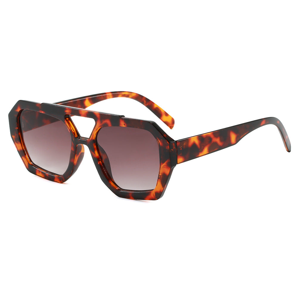 Damen geometrische Sonnenbrille im extravaganten Design Brehn