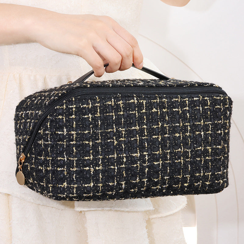 Kosmetik-Organizer Tasche Mit Luxuriösem Innenlayout Und Elegantem Stoffdesign Brehn