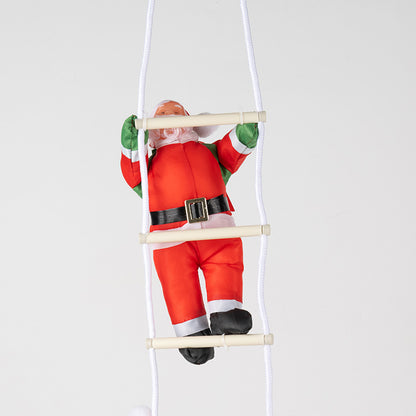 Dekorative Weihnachtsmann Figur mit beweglichen Armen