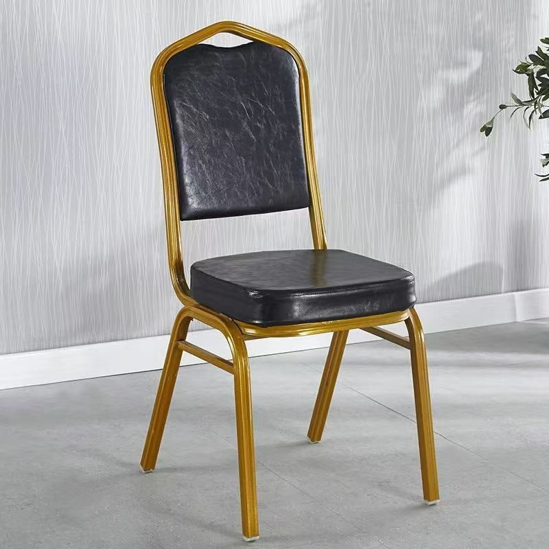 Eleganter gepolsterter Essstuhl mit goldenen Rahmen Brehn
