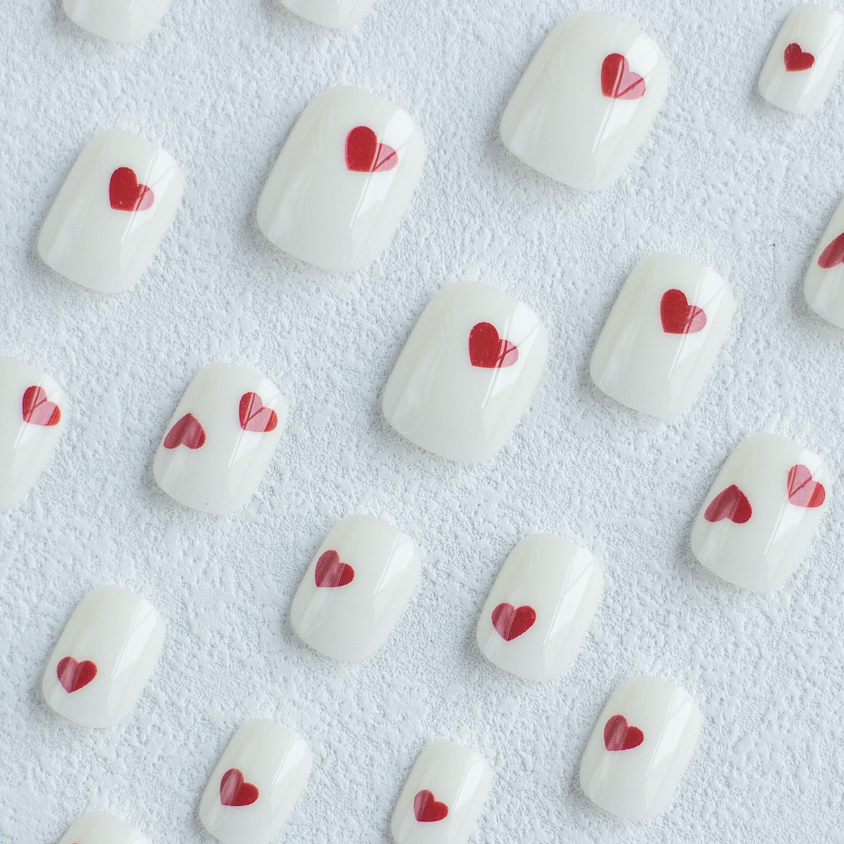 Künstlerisches Herzdesign Nagelkunstset