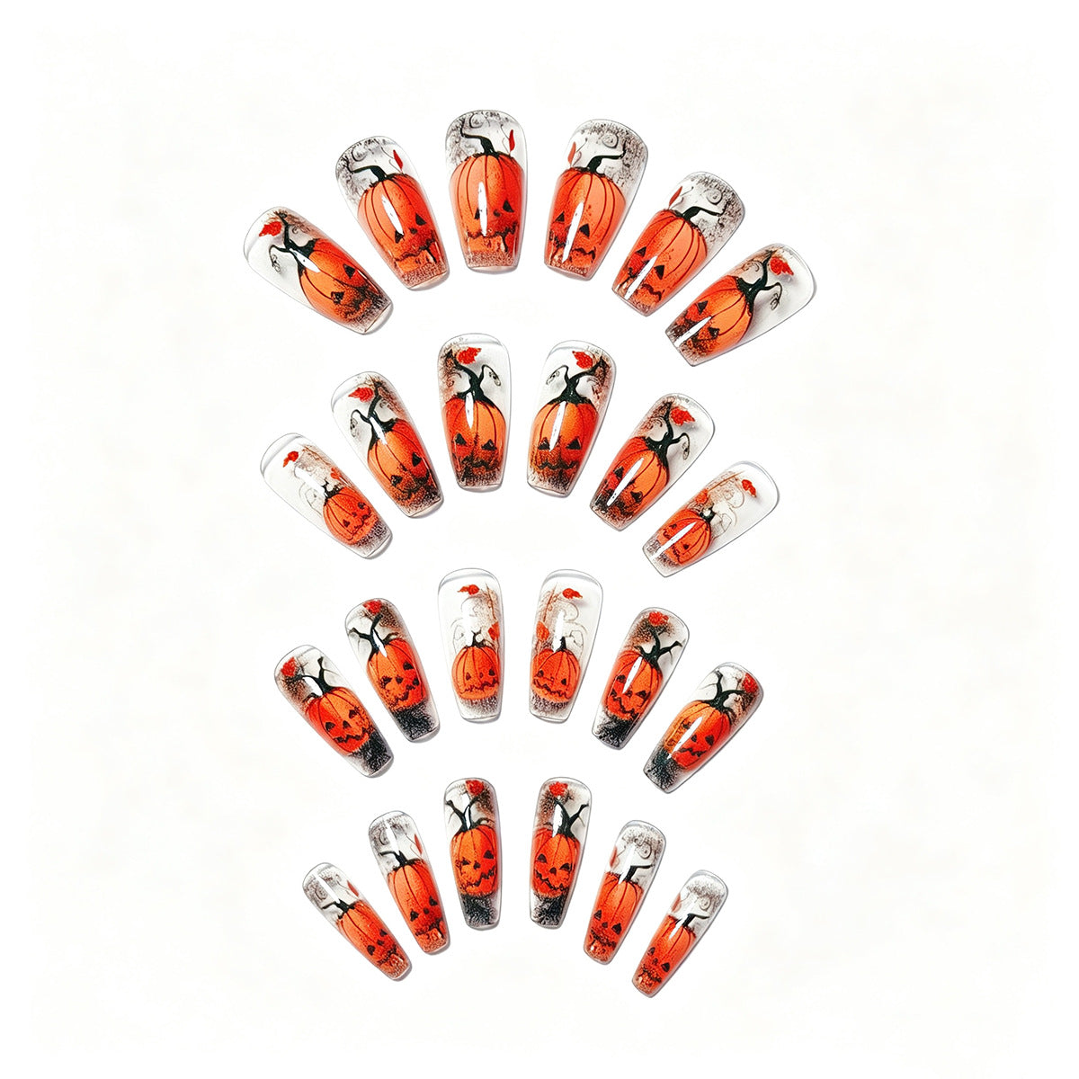 Kunstnägel mit Kreativem Halloween-Motiv Brehn