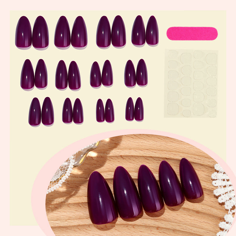 Glänzende Stiletto Press-On Nagelspitzen Set Brehn