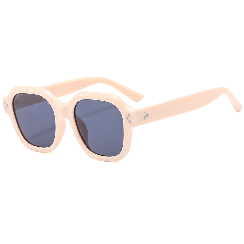Damen Modische Retro-Sonnenbrille mit breitem Rahmen und UV-Schutz Brehn
