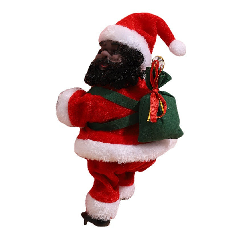 Dekorativer Weihnachtsmann mit Leiter Brehn