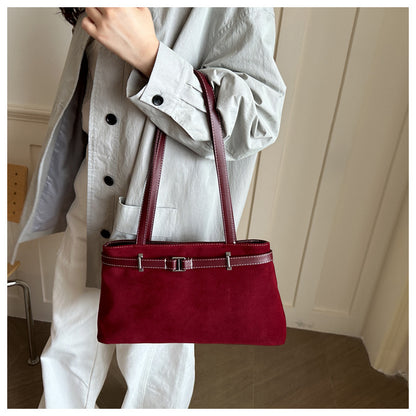 Wildleder Handtasche