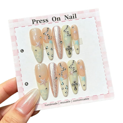 Anpassbares Wiederverwendbares Press-On Nagelset