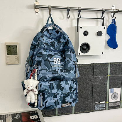 Vielseitiger Camouflage-Rucksack mit Multi-Taschen-Design Brehn
