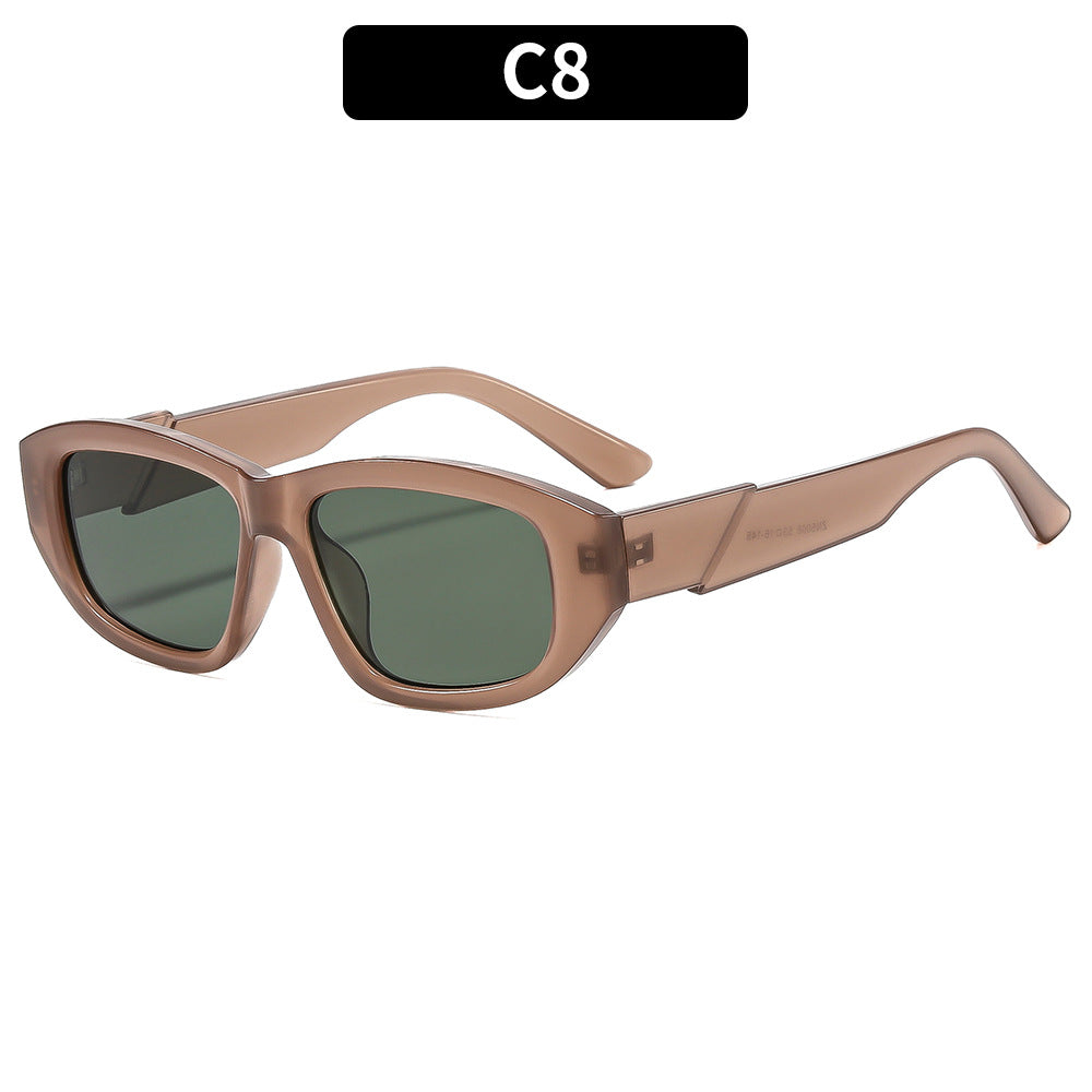 Eckige Retro-Sonnenbrille