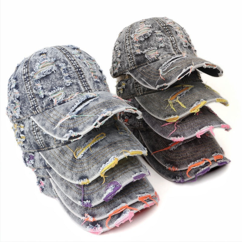 Damen distressed Denim Baseball Cap Brehn