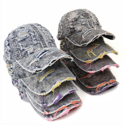 Damen distressed Denim Baseball Cap Brehn