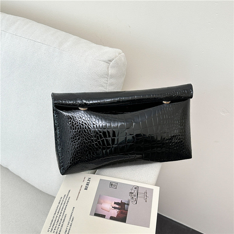 WoElegant Krokodil-Muster Clutch Tasche Brehn