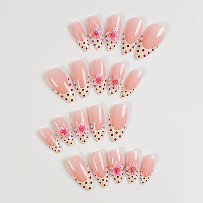 Premium Press-On Nail Art Set mit Zubehör