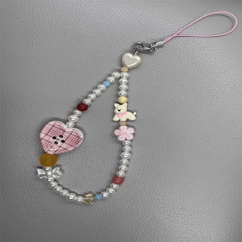 Perlen Handy Charme Halter Brehn