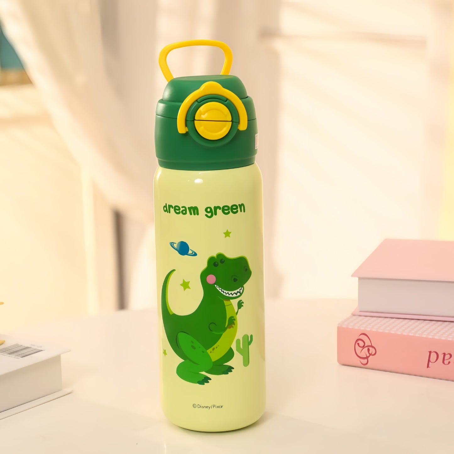 Isolierte Trinkflasche mit Fröhlichem Dinosaurier-Motiv Brehn