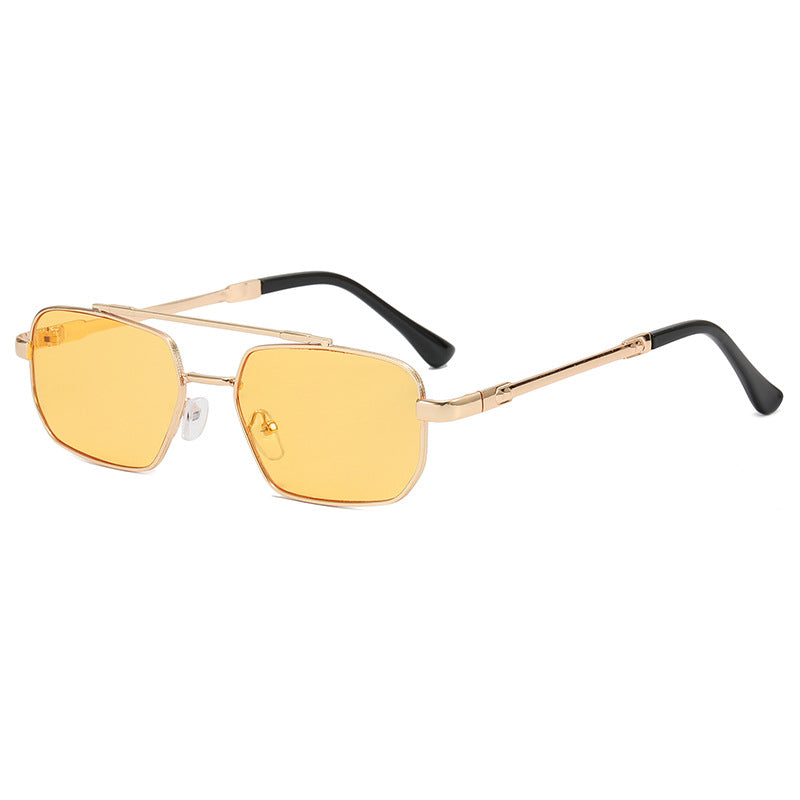 Damen modische geometrische Brille mit leichtem Metallrahmen Brehn