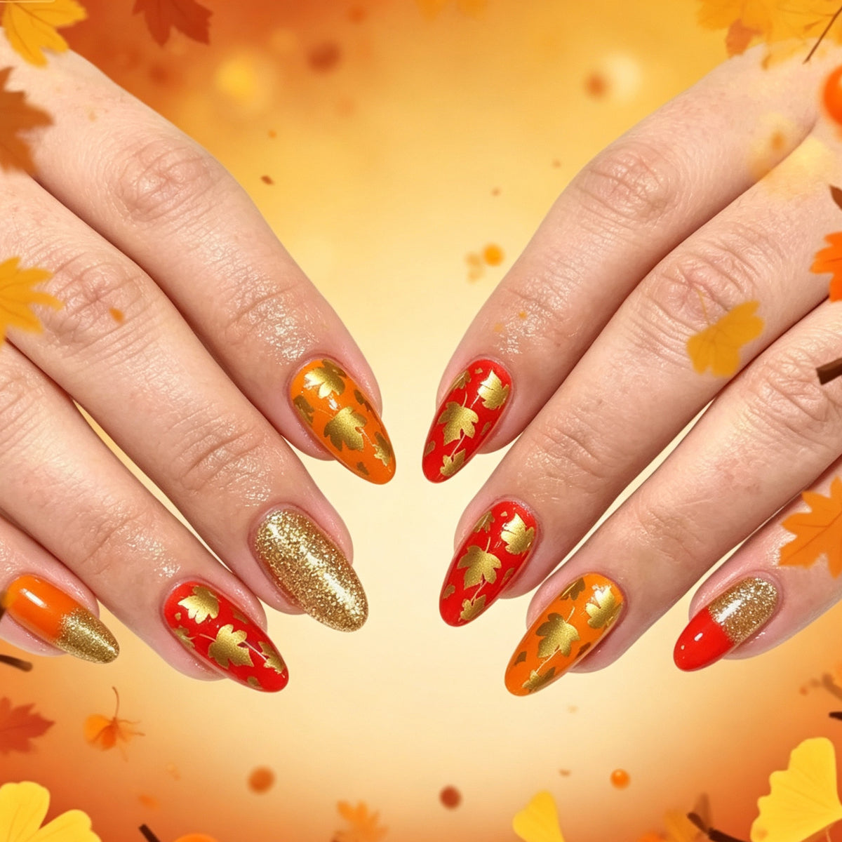 Saisonale dekorative Nagelkunst Brehn