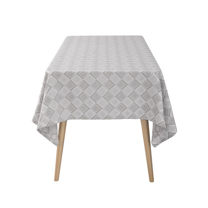 Gewebte Jacquard-Tischdecke mit Diamantrelief und pflegeleichtem Baumwollmix Brehn