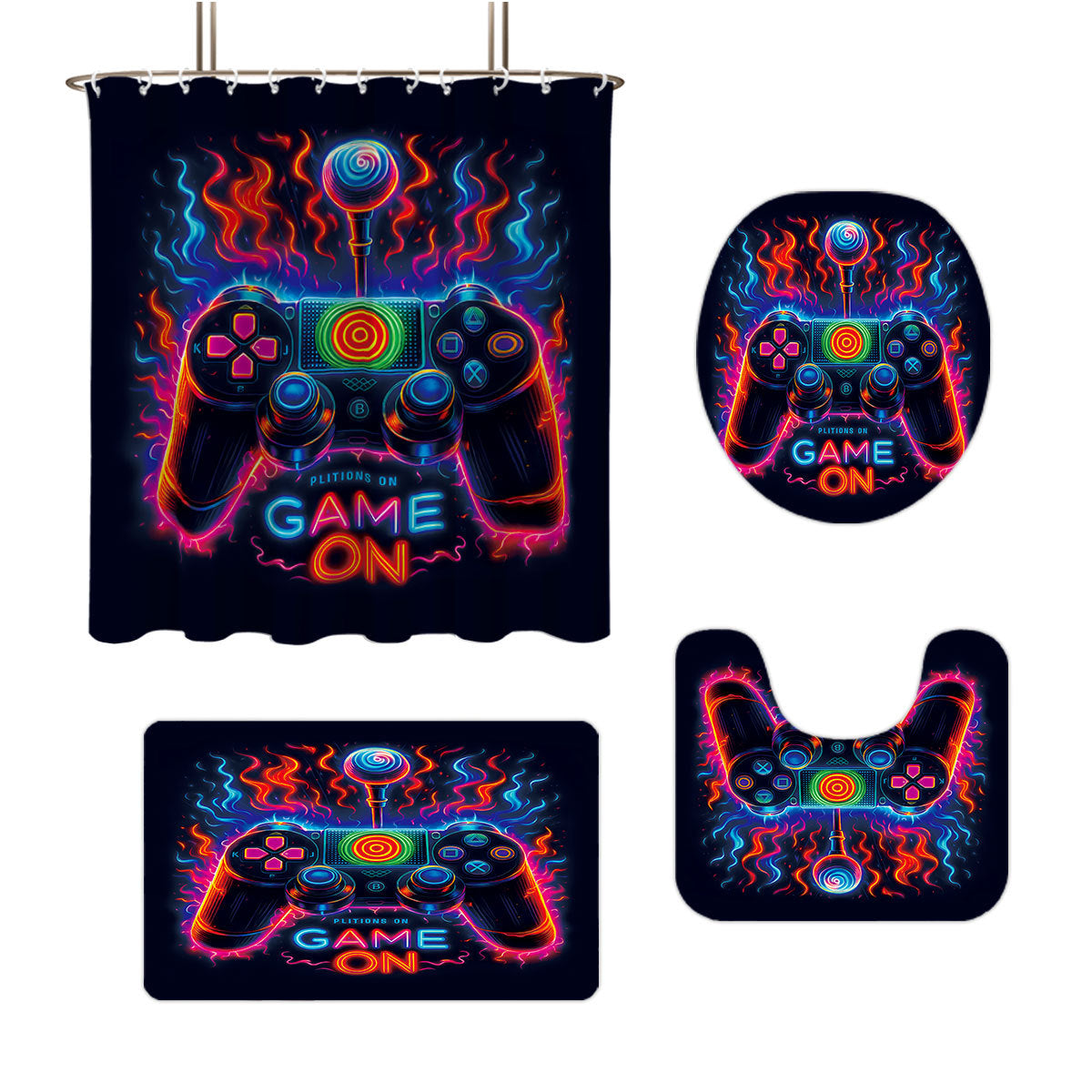 Digital Dragonfly-Themed Badezimmer Set Brehn