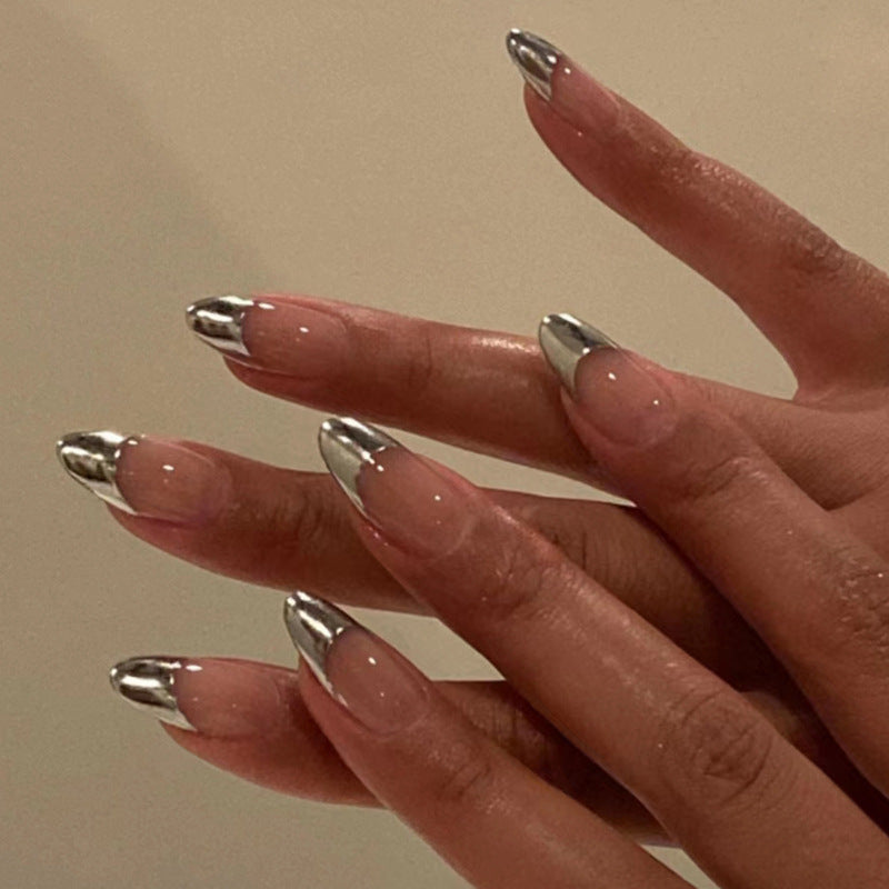 Metallic Tip Press-On Nail Extensions Brehn