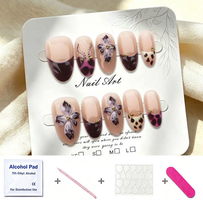 Modischer Press-On Nagelset