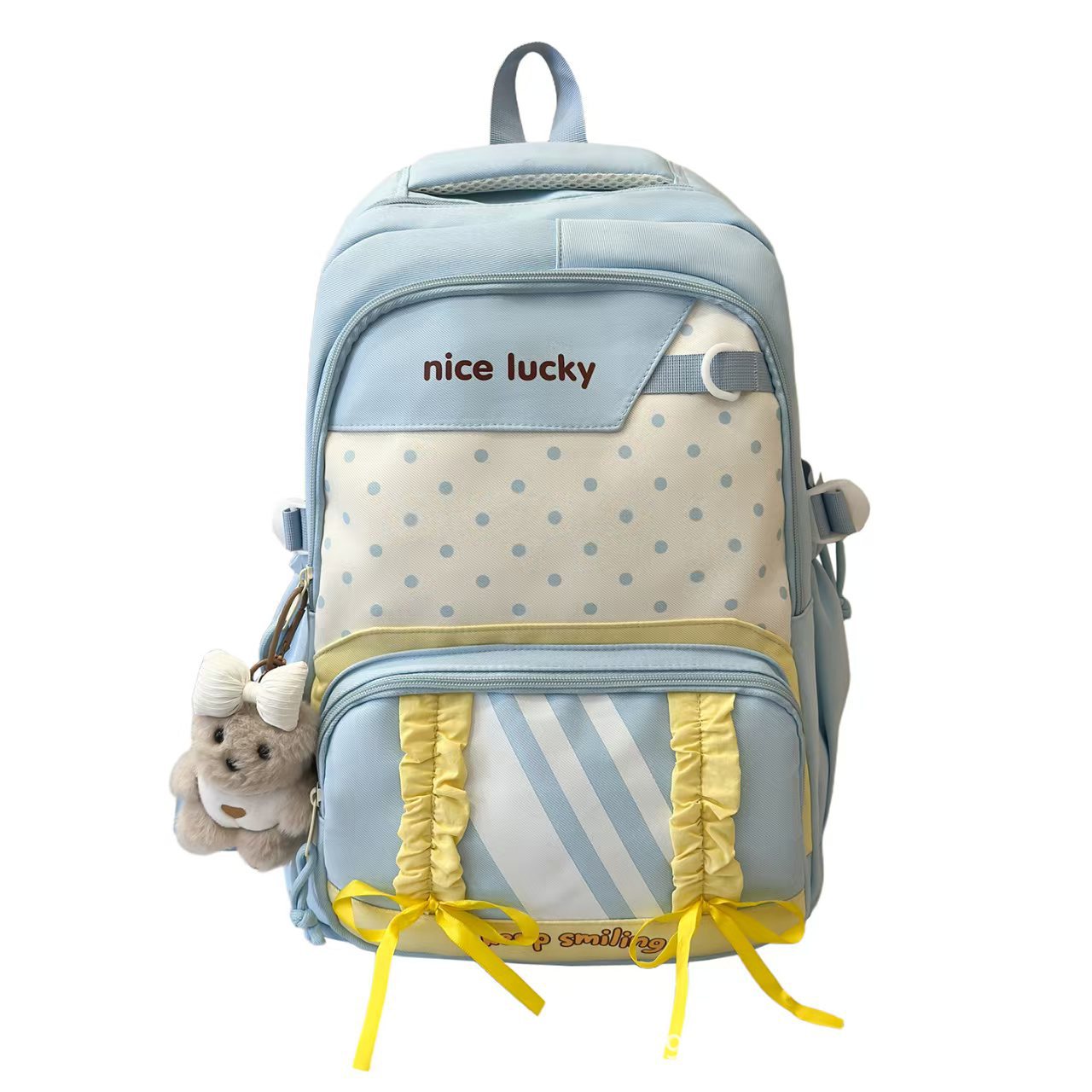 Rucksack mit Verspieltem Design und Vielen Fächern Brehn