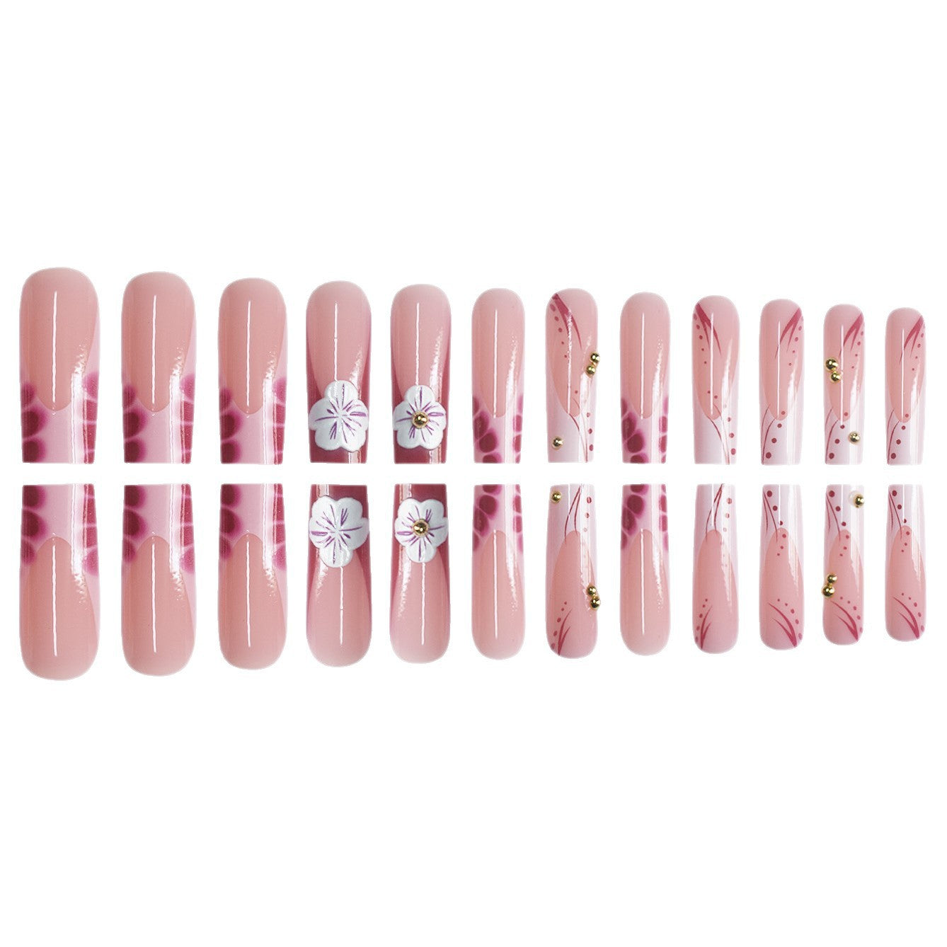Premium Floral Nail Art Extensions Brehn