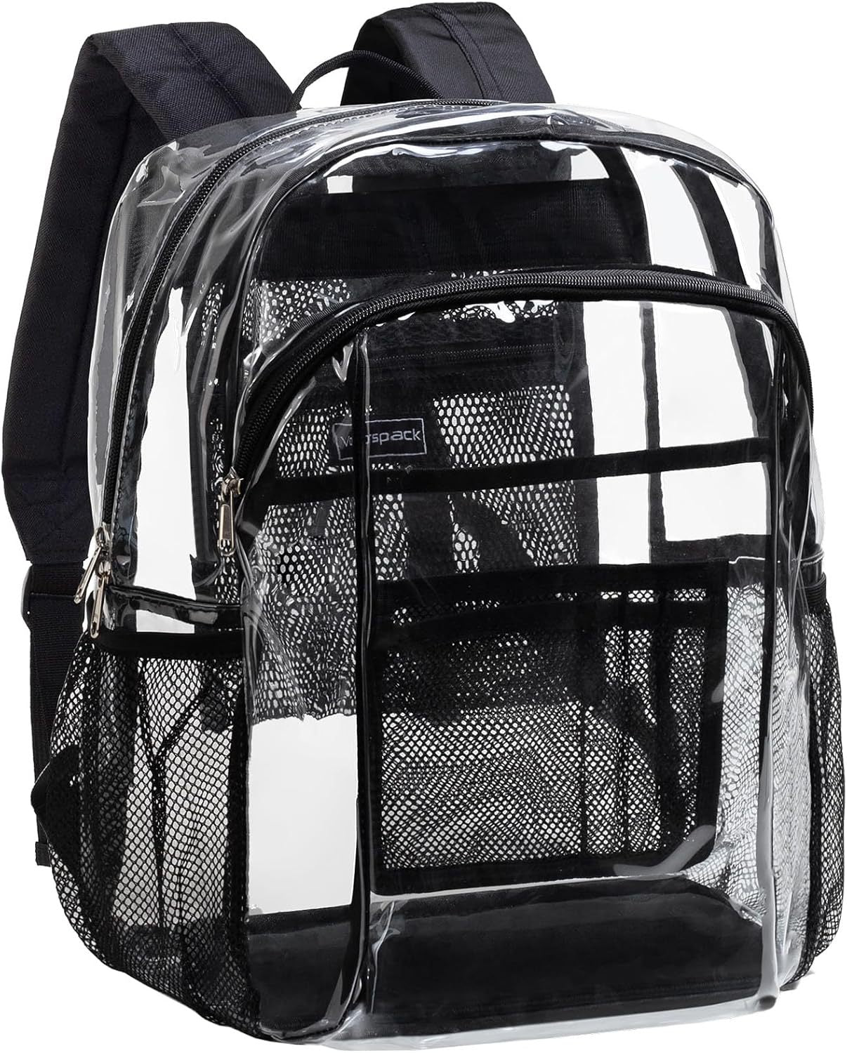 Transparente Schultasche mit Atmungsaktiven Mesh-Taschen Brehn