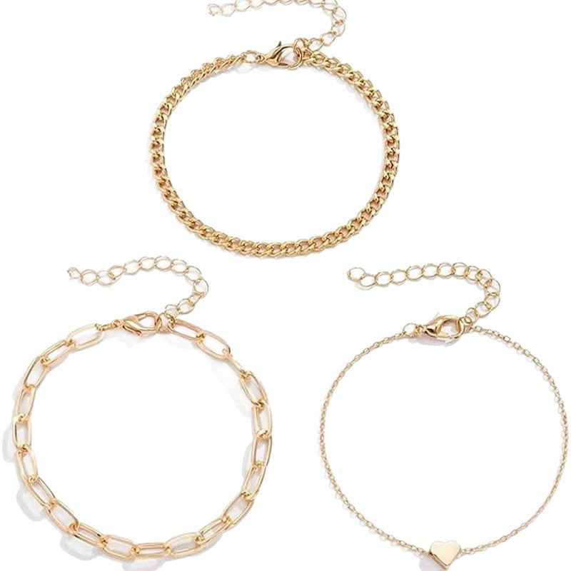 Elegantes Silberkettchen-Armband-Set Brehn
