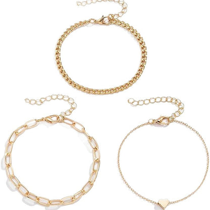Elegantes Silberkettchen-Armband-Set Brehn