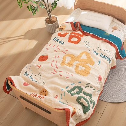 Damen Tagesdecke mit niedlichem Tier- und Märchenmotiv Brehn