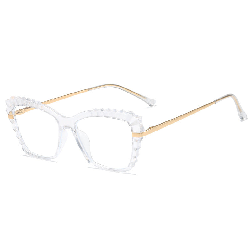 Damen oversized Brille mit einzigartigem Wellenranddesign Brehn