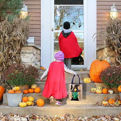 Halloween Tragetasche mit Hexenmotiv