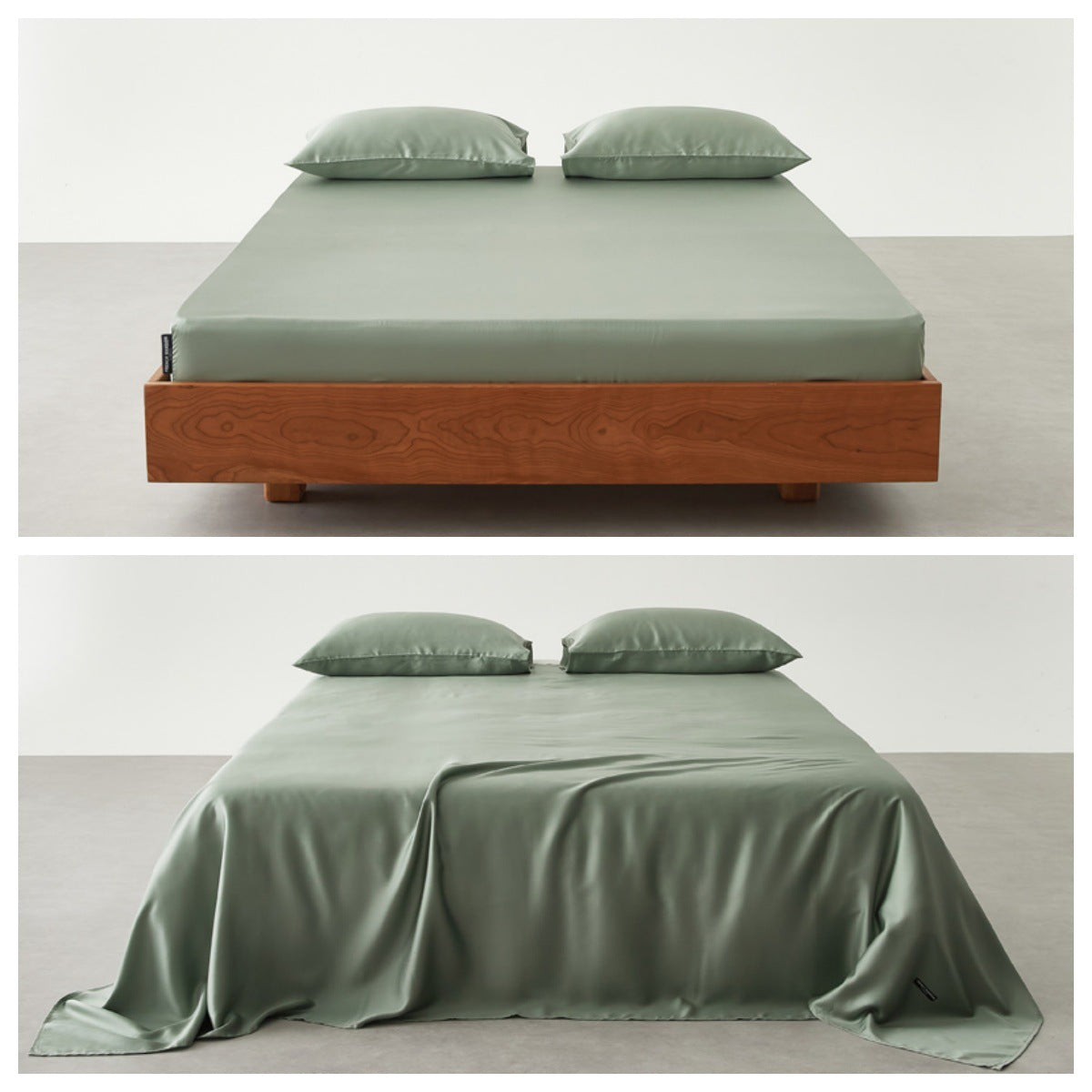 Premium Satin Bettlaken Set