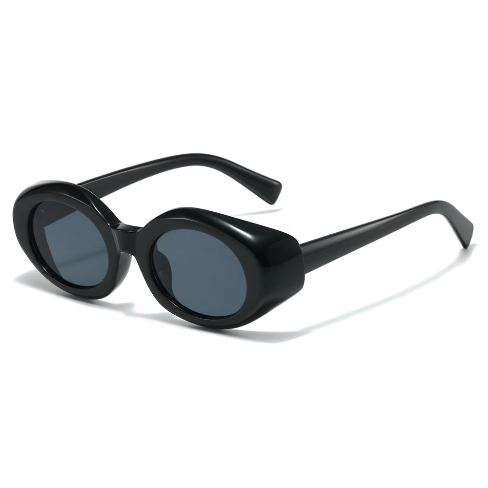 Oversized geometrische Sonnenbrille mit dicken Rahmen Brehn