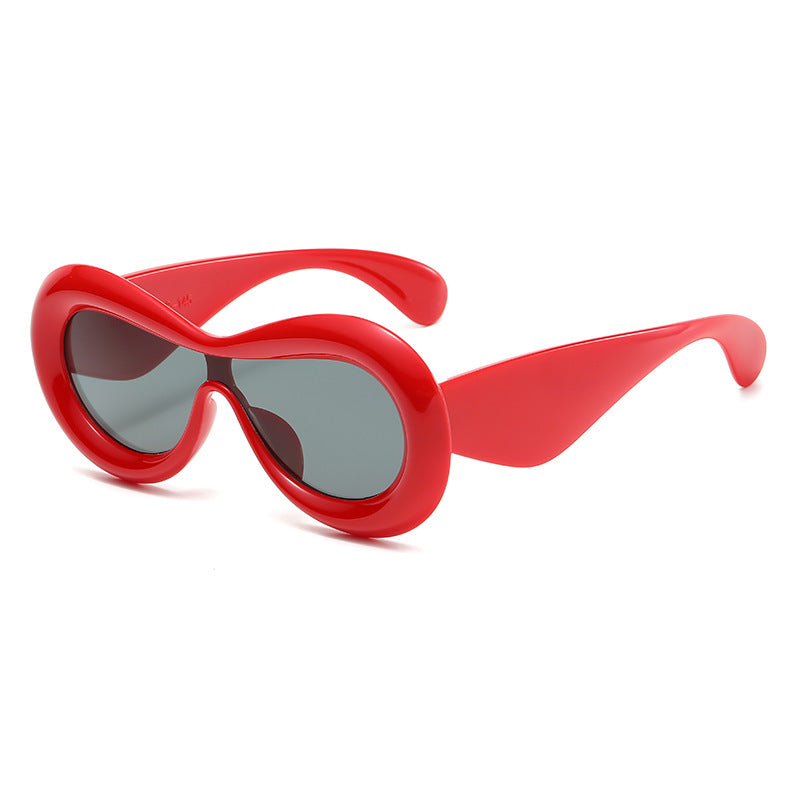 Damen modische oversized Sonnenbrille im extravaganten Design Brehn