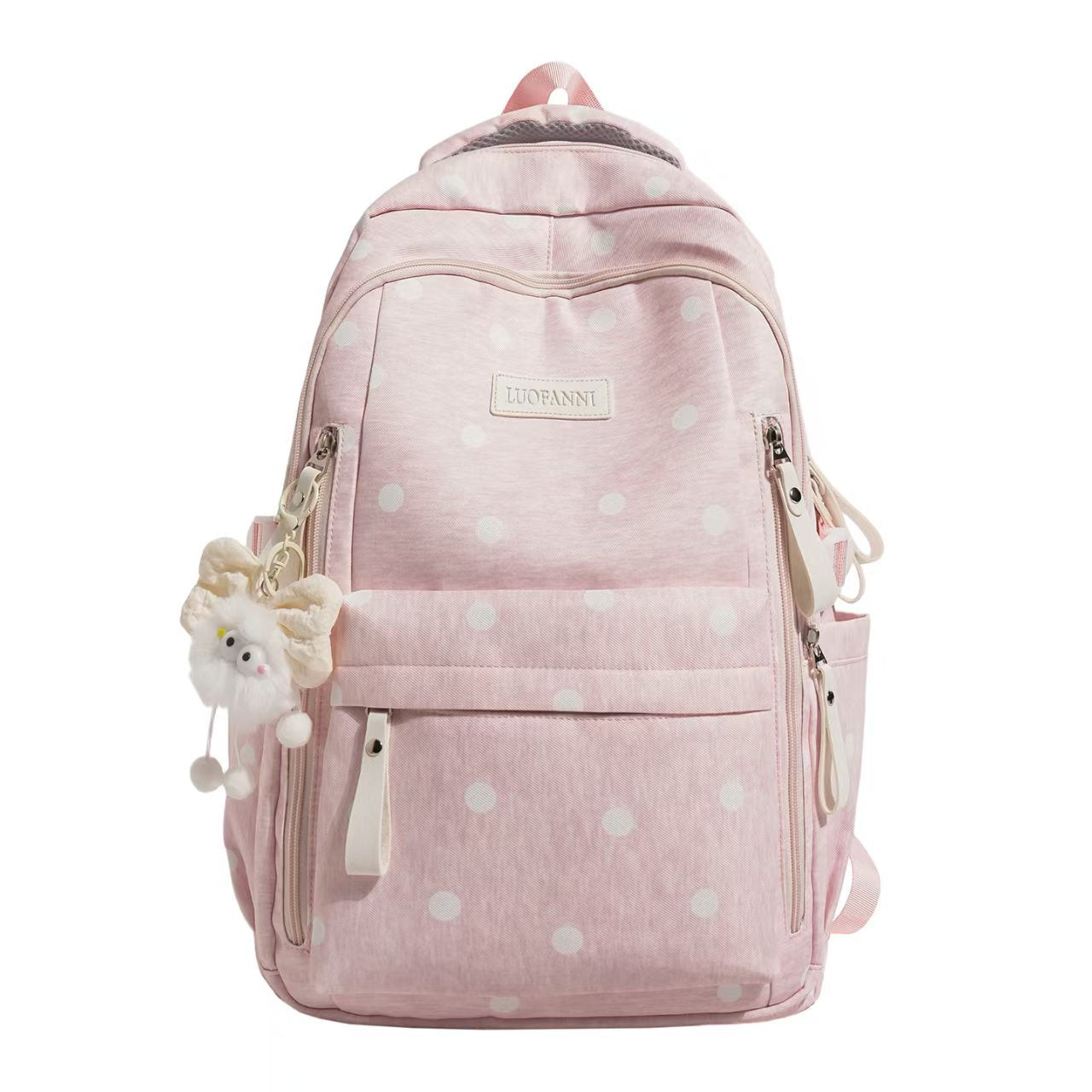 Polka Dot Mehrfach-Taschen Rucksack Brehn