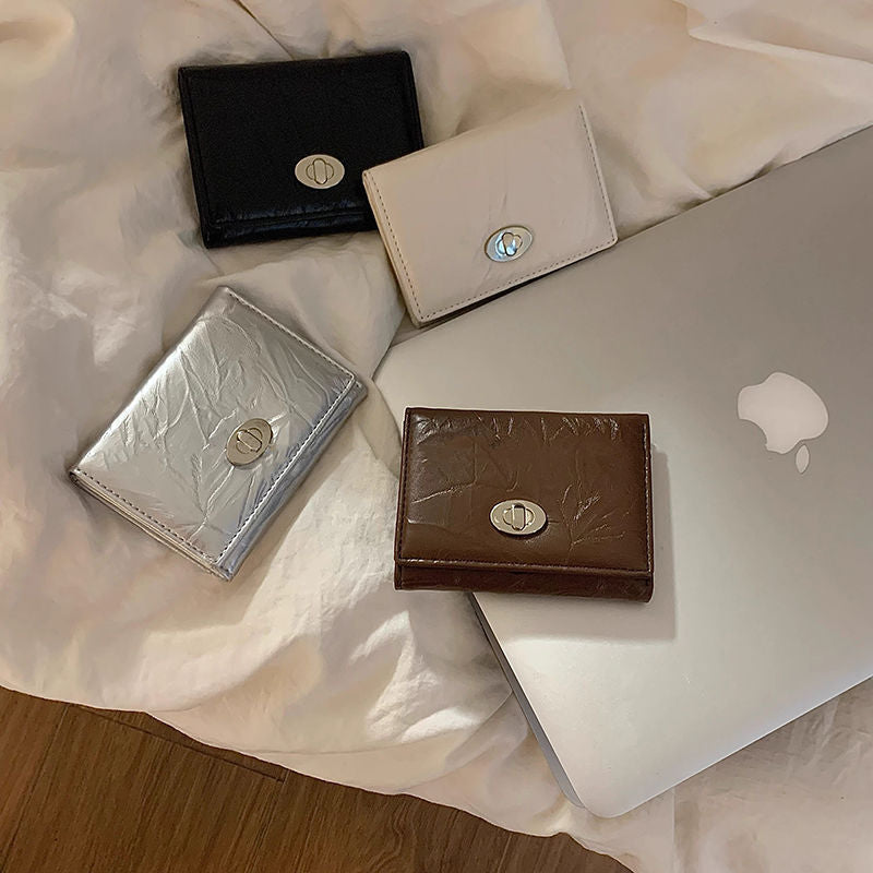Elegante Strukturierte Leder Geldbörse Brehn