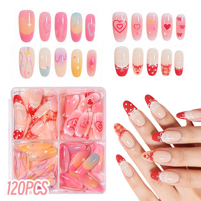 Herz-Themen Press-On Nagelkunst Set