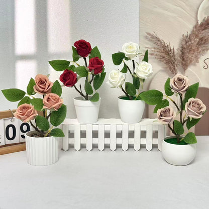 Realistische Künstliche Rosen Pflanzenarrangement