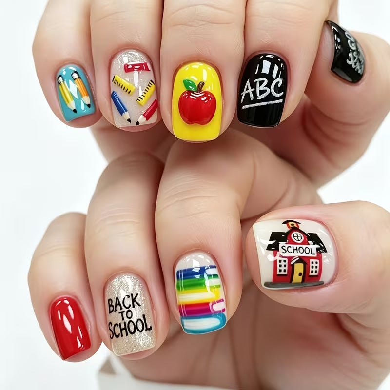 Kreatives Schul-Themen-Nagelkunst-Set Brehn