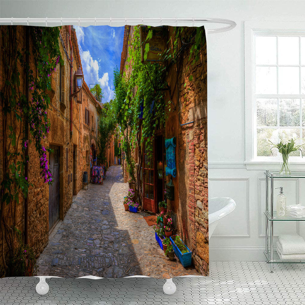 Floral Lane-inspirierte Duschvorhang Brehn